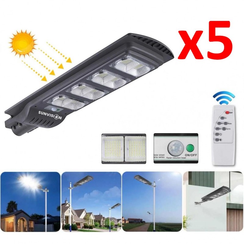 5 ΤΕΜΑΧΙΑ ΙΣΧΥΡΟΣ ΗΛΙΑΚΟΣ ΠΡΟΒΟΛΕΑΣ LED 1800W – SUNVISION