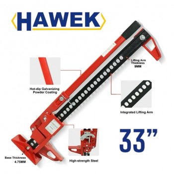 ΓΡΥΛΟΣ ΟΧΗΜΑΤΩΝ OFF-ROAD FARM JACK 33″ HI-LIFT 3 TΟΝΩΝ – HAWEK
