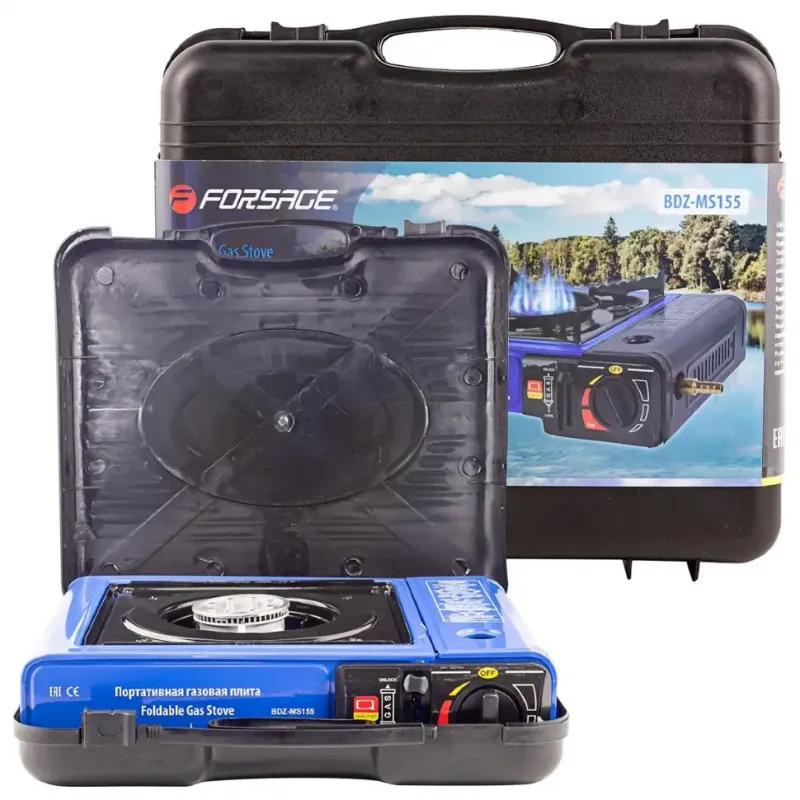 CAMPING GAS STOVE PIEZO IGNITION ΦΟΡΗΤΟ ΚΟΥΖΙΝΑΚΙ ΥΓΡΑΕΡΙΟΥ ΜΕ ΑΥΤΟΜΑΤΗ ΑΝΑΦΛΕΞΗ - FORSAGE